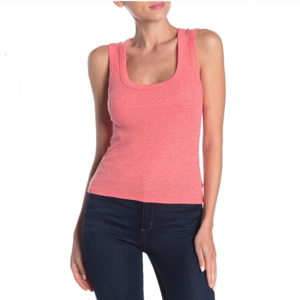 BP Scoop Neck Ribbed Tank Top
